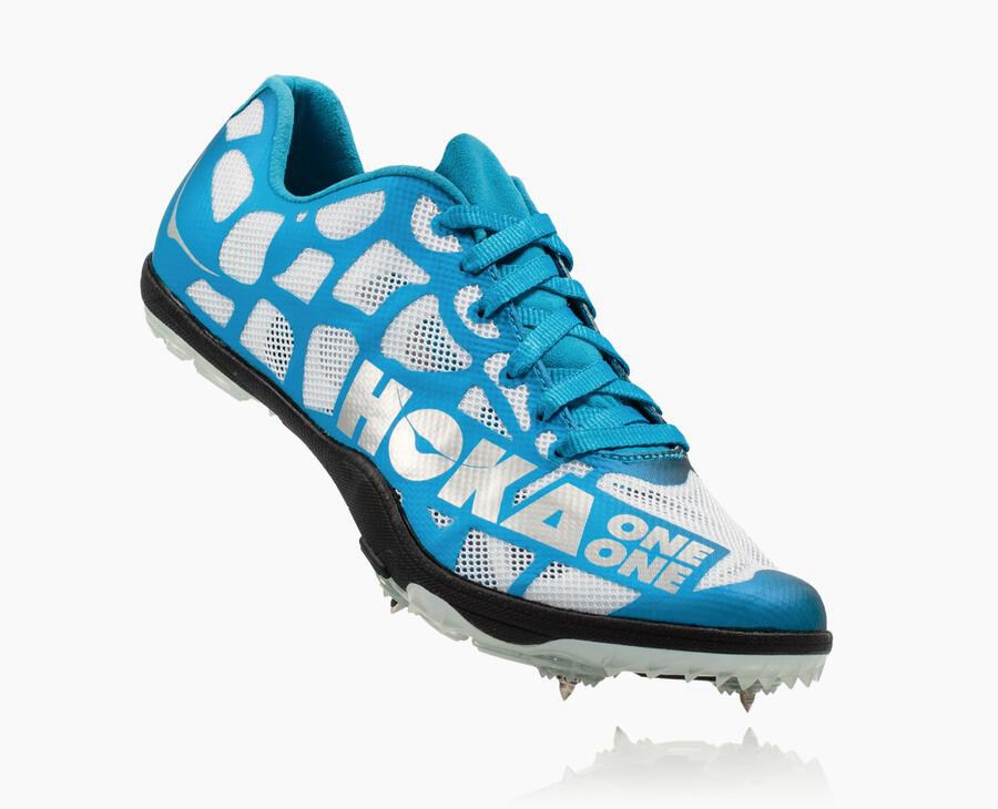 Hoka One One Spikes Dames - Rocket X - Wit/Blauw - QM1856342